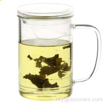 फ़िल्टर के साथ पुन: प्रयोज्य साफ़ चाय ग्लास कप